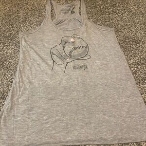 Baseballism Gray Tank Top